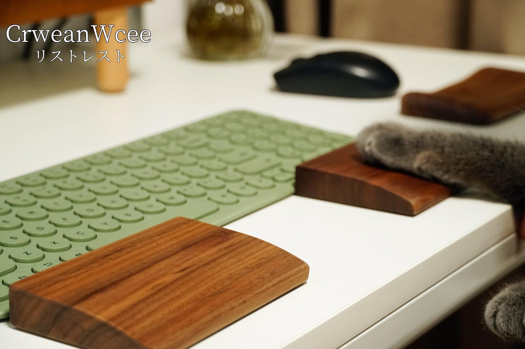 Amazon.co.jp：CrweanWcee リストレスト パームレスト